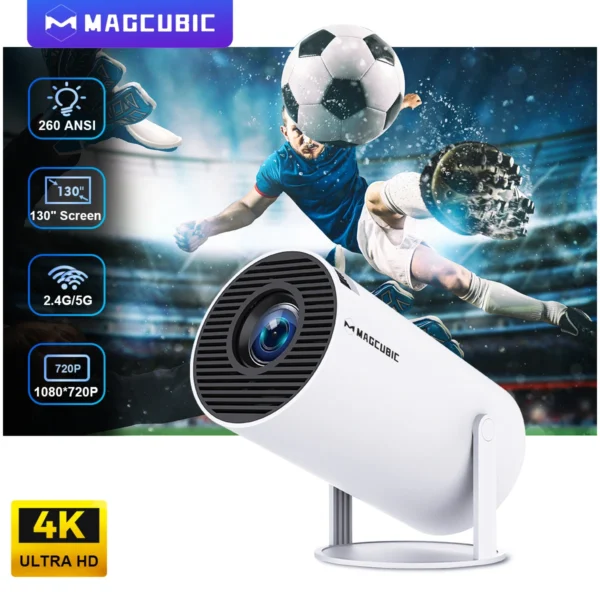 Projetor Magcubic HY300 PRO 4K Android 11 Dual Wifi6 260 H713 BT5.0 1080P 1280*720P Cinema em casa, Projetor Externo e interno