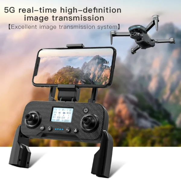 l200-pro-max-drone-4k-professional-2-axis-estabilizador de câmera 360, possui gps, tem o sistema de voltar para o ponto de partida - Image 4
